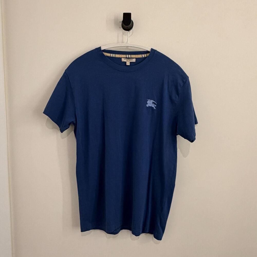 men's dark blue BURBERRY short-sleeve tee [L]